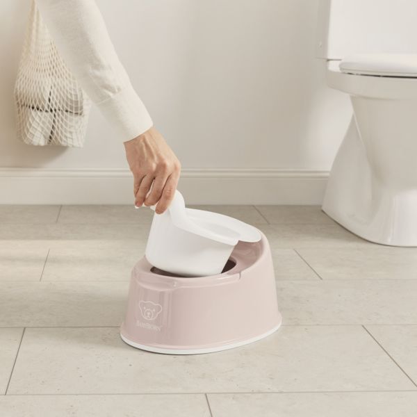 Pot Smart rose pastel et blanc