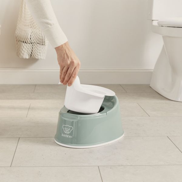 Pot Smart vert profond et blanc