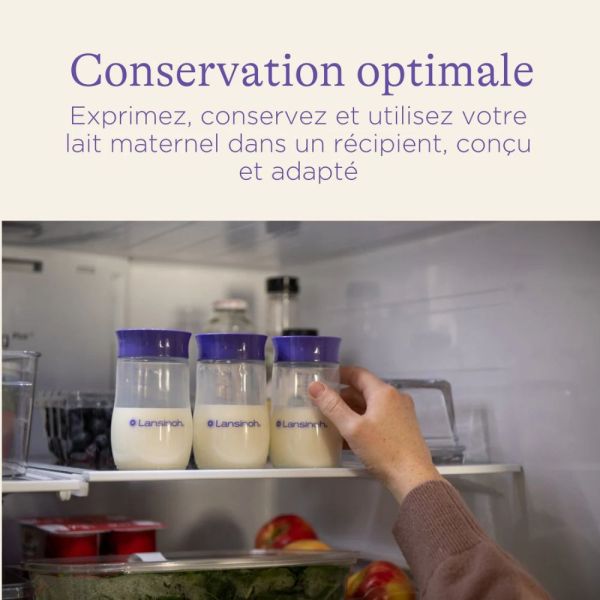 Pots de conservation lait maternel 4x160ml
