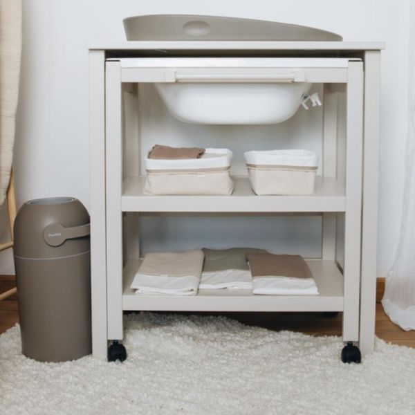 Poubelle à couches Magic Taupe