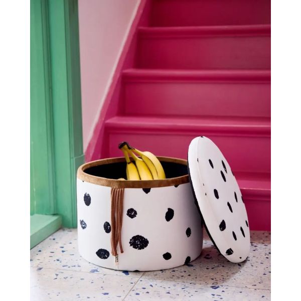 Pouf rond avec rangement FIFI