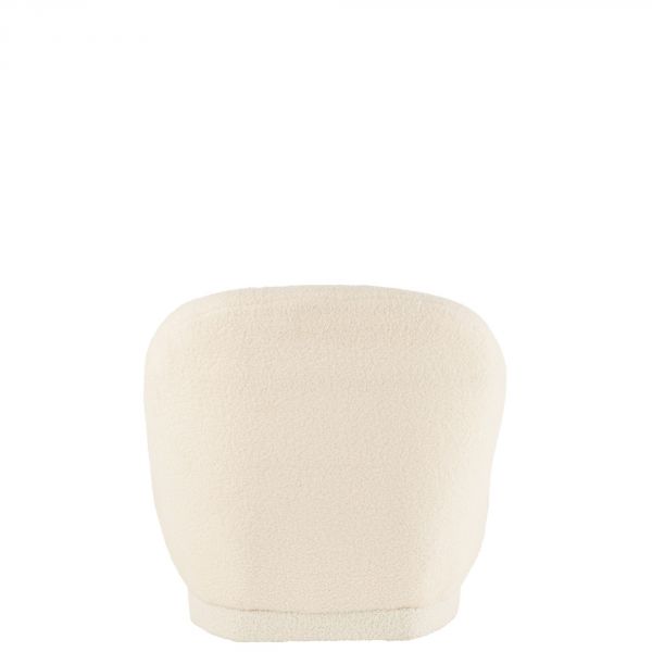 Fauteuil Teddy Bouclé blanc