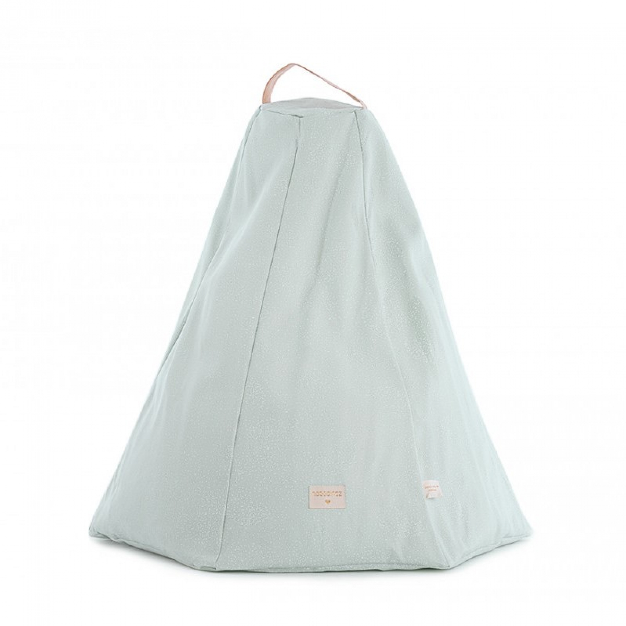 Nobodinoz Pouf Marrakech White bubble aqua Made in Bébé