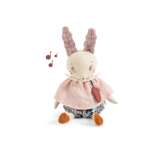 Peluche musicale Après la pluie - Lapin