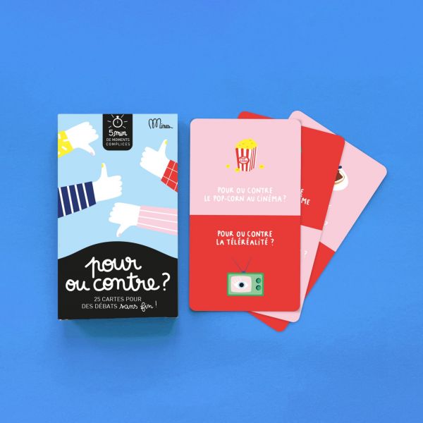 Jeu de cartes - Pour ou contre ?