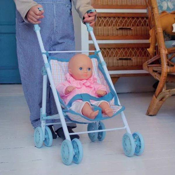 Poussette canne en métal 44 cm pour poupée Poméa
