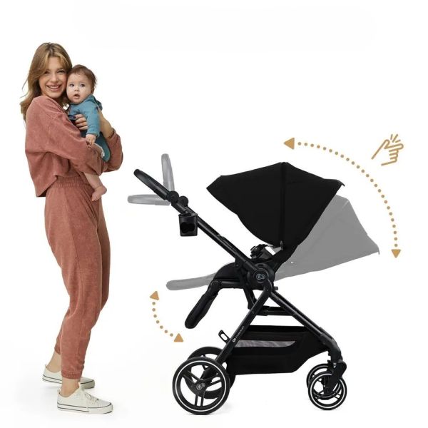 Poussette trio Yoxi 3 en1 Pure Black