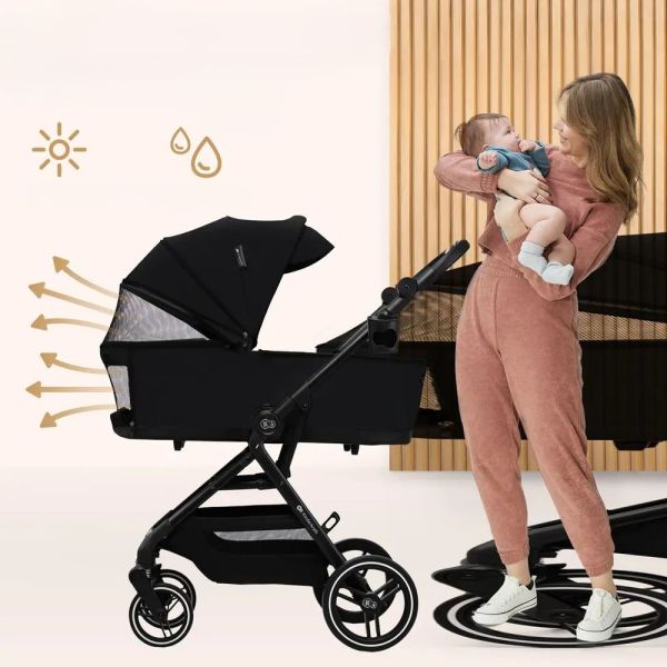 Poussette trio Yoxi 3 en1 Pure Black