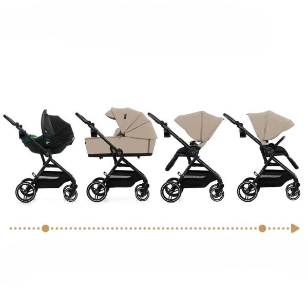 Poussette trio Yoxi 3 en1 Sand Beige