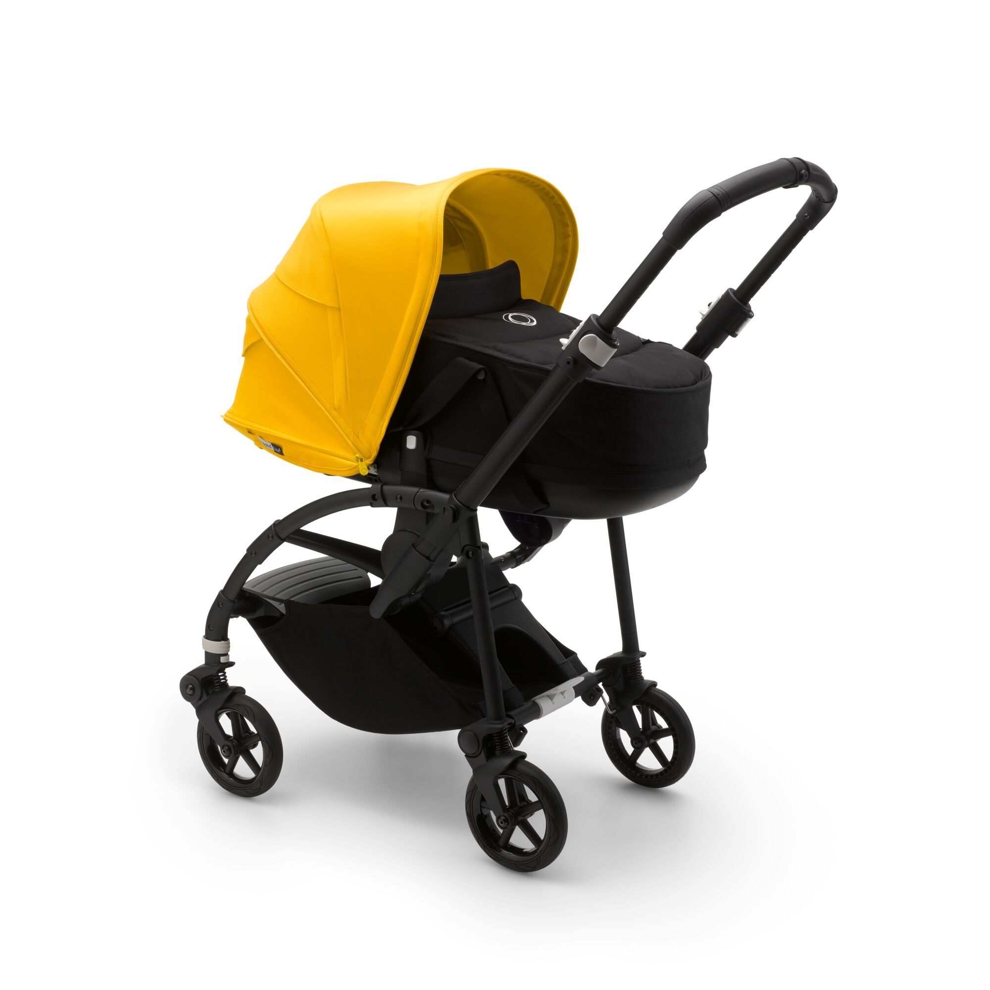 Bugaboo Poussette Bee 6 Chassis Noir Jaune Citron Made In Bebe