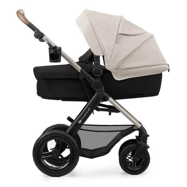 Poussette trio Moov² Air Wheels avec base Moonlight Grey