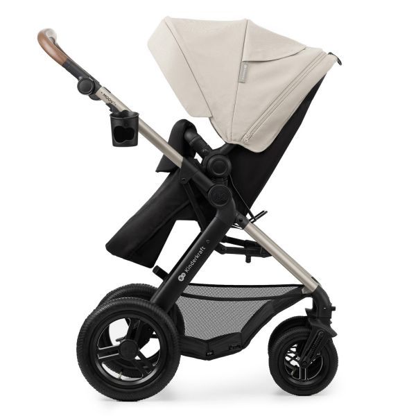 Poussette trio Moov² Air Wheels avec base Moonlight Grey
