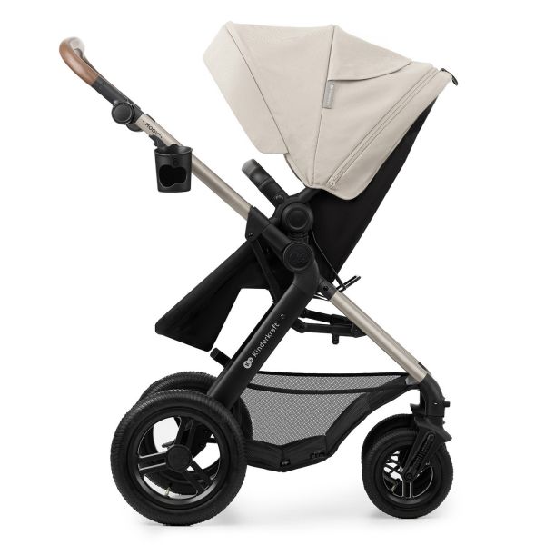 Poussette trio Moov² Air Wheels avec base Moonlight Grey