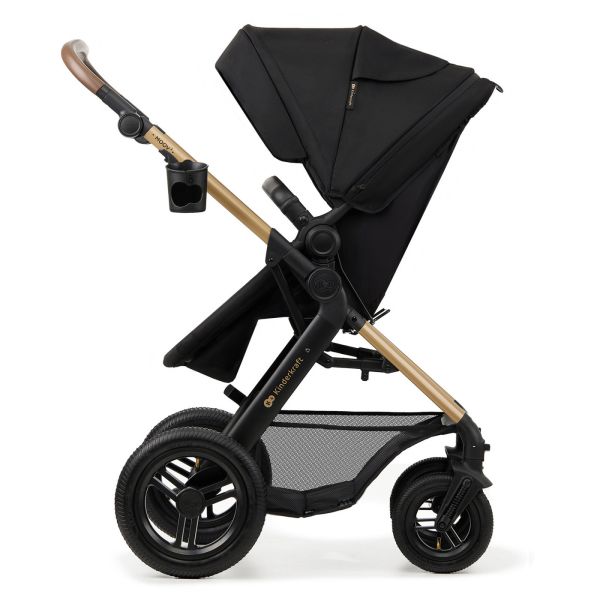Poussette trio Moov² Air Wheels avec base Pure Black