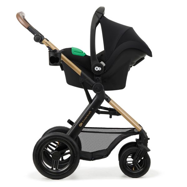 Poussette trio Moov² Air Wheels avec base Pure Black