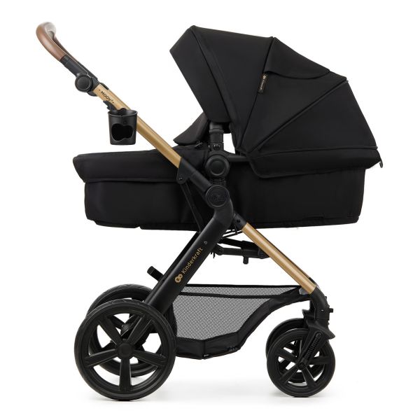 Poussette trio Moov² Eva Wheels avec base Pure Black