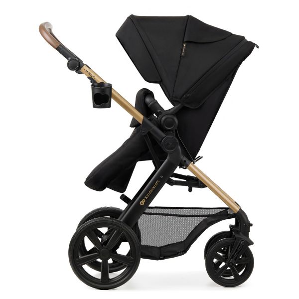 Poussette trio Moov² Eva Wheels avec base Pure Black