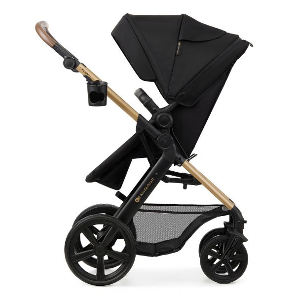 Poussette trio Moov² Eva Wheels avec base Pure Black