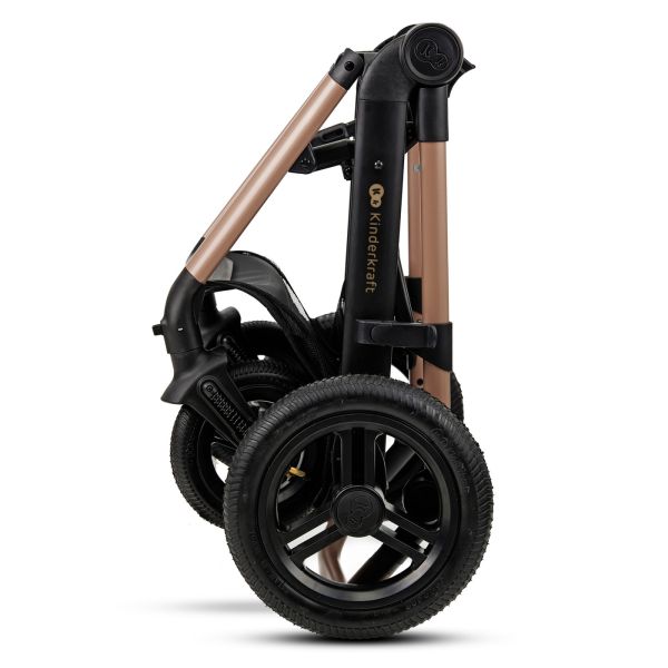 Poussette trio Moov² Air Wheels avec base Sand Beige
