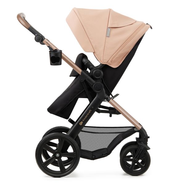 Poussette trio Moov² Eva Wheels avec base Sand Beige