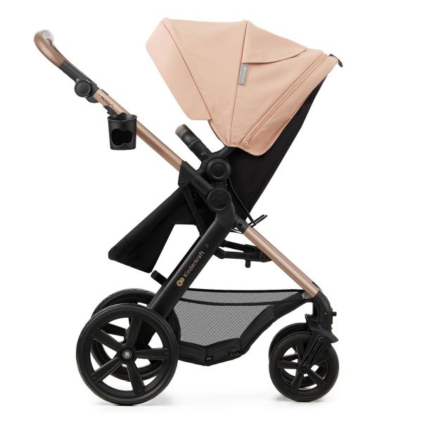 Poussette trio Moov² Eva Wheels avec base Sand Beige