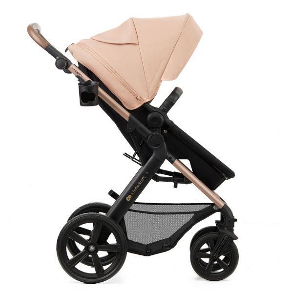 Poussette trio Moov² Eva Wheels avec base Sand Beige