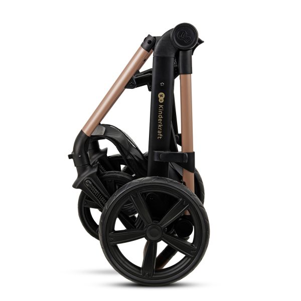 Poussette trio Moov² Eva Wheels avec base Sand Beige