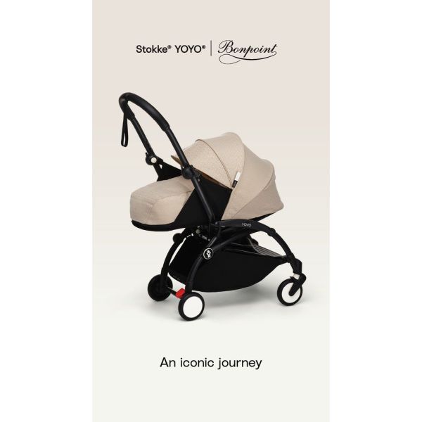 Poussette complète YOYO 3 châssis blanc Pack 0+ et 6+ Bonpoint