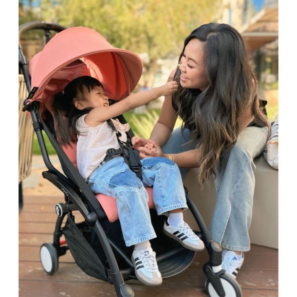 Poussette complète YOYO 3 châssis blanc Pack 0+ et 6+ Ginger