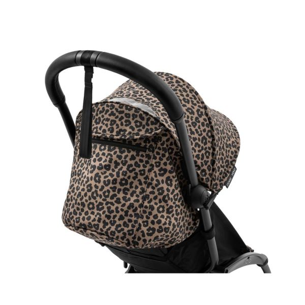 Poussette YOYO 3 châssis blanc Pack 0+ et 6+ Leopard / Noir
