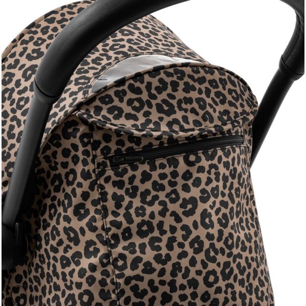 Poussette YOYO 3 châssis blanc Pack 0+ et 6+ Leopard / Noir
