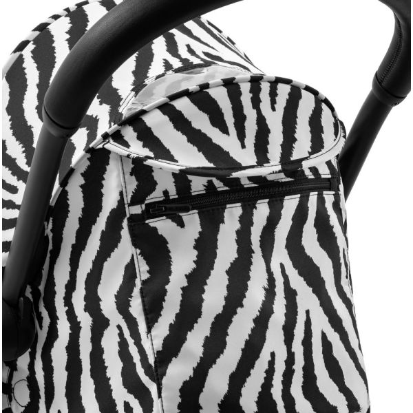 Poussette YOYO 3 châssis blanc Pack 0+ et 6+ Zebra / Noir