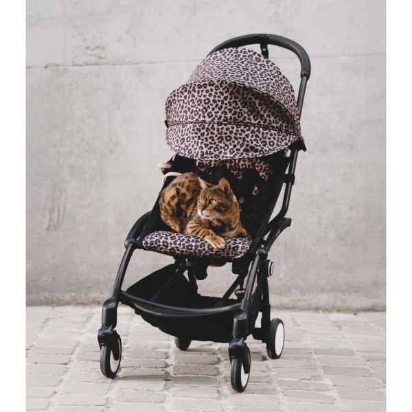 Poussette YOYO 3 châssis blanc Pack 6+ Leopard - Wild collection