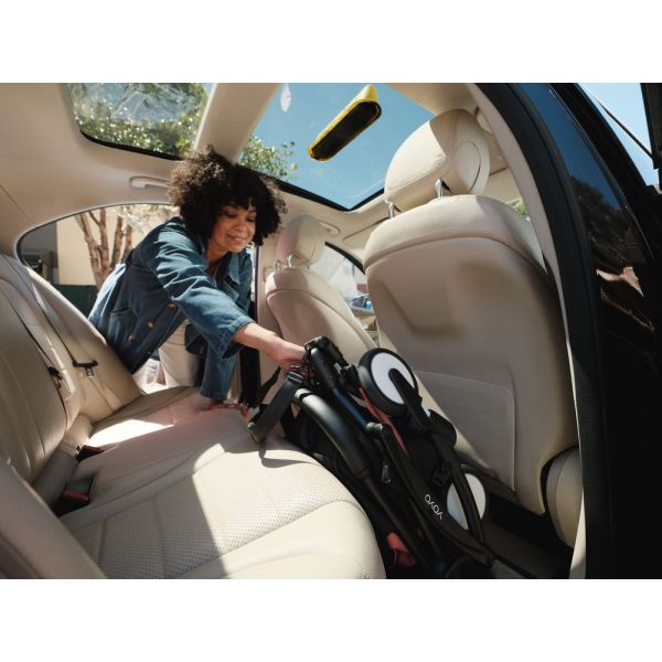 Poussette complète YOYO 3 châssis noir Pack 0+ et 6+ Ginger