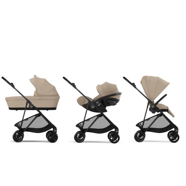 Poussette ultra légère Melio Carbon Almond Beige