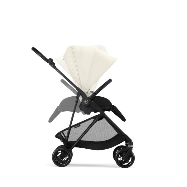 Poussette ultra légère Melio Carbon Canvas White