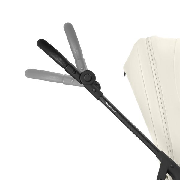 Poussette ultra légère Melio Carbon Canvas White