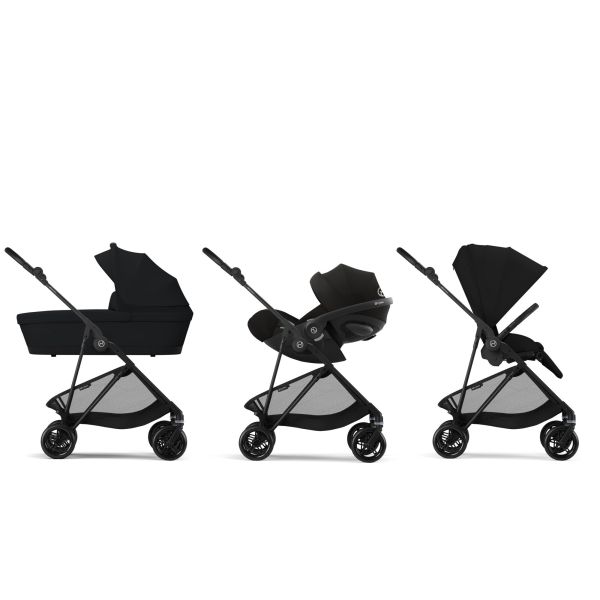 Poussette ultra légère Melio Carbon Magic Black