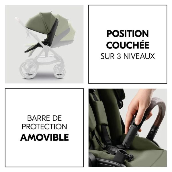 Pack Poussette Duo Comfort N Care + Nacelle Olive