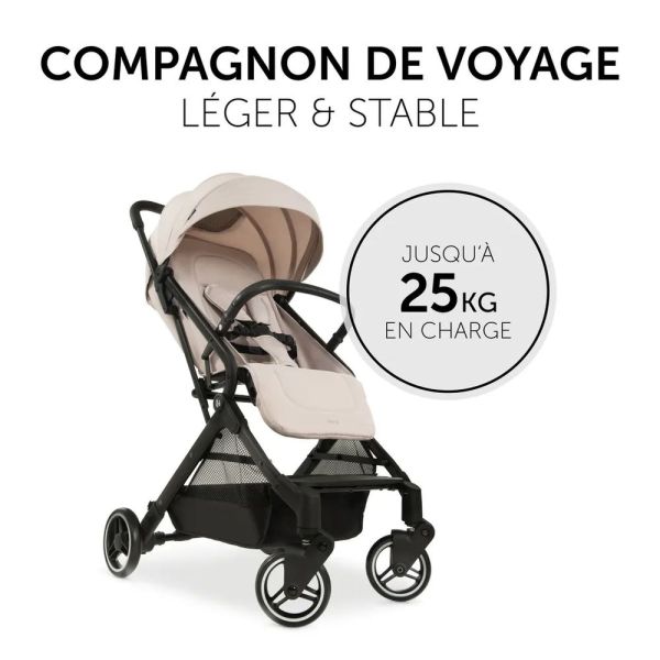Pack Duo Poussette compacte Travel N Care Beige + Siège auto Drive N Care avec adaptateurs
