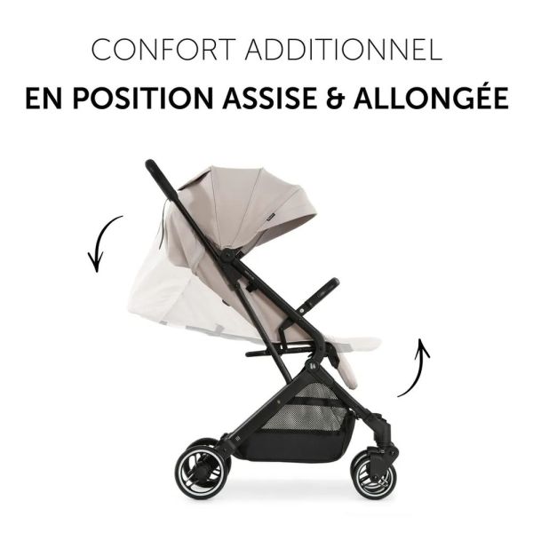 Pack Duo Poussette compacte Travel N Care Beige + Siège auto Drive N Care avec adaptateurs