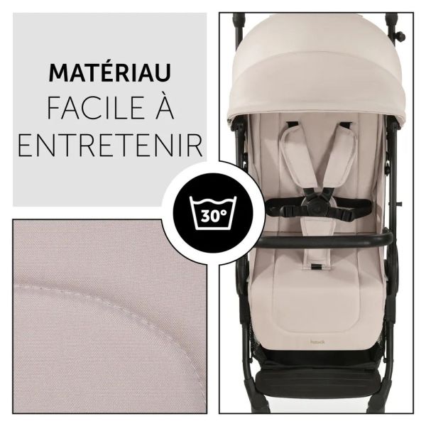 Pack Duo Poussette compacte Travel N Care Beige + Siège auto Drive N Care avec adaptateurs