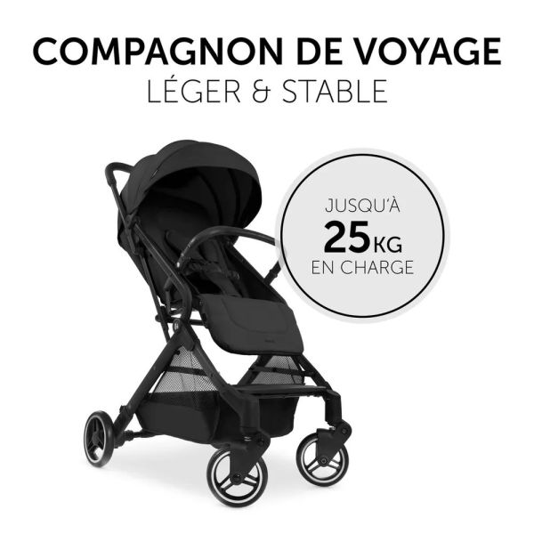 Pack Duo Poussette compacte Travel N Care Black + Siège auto Drive N Care avec adaptateurs