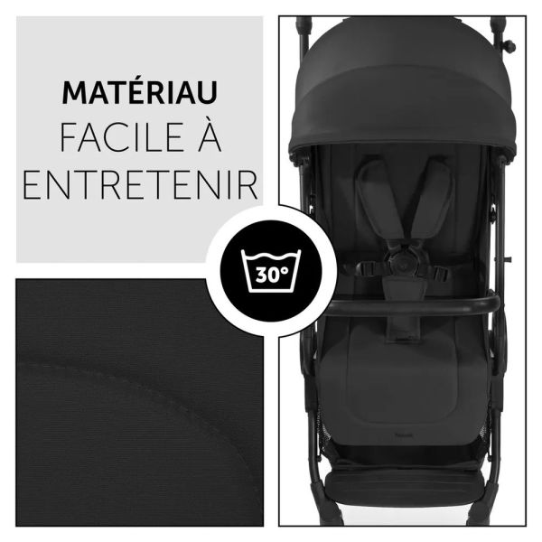 Pack Duo Poussette compacte Travel N Care Black + Siège auto Drive N Care avec adaptateurs