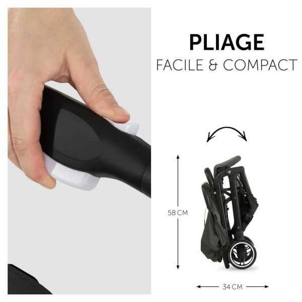 Pack Duo Poussette compacte Travel N Care Olive + Siège auto Drive N Care avec adaptateurs