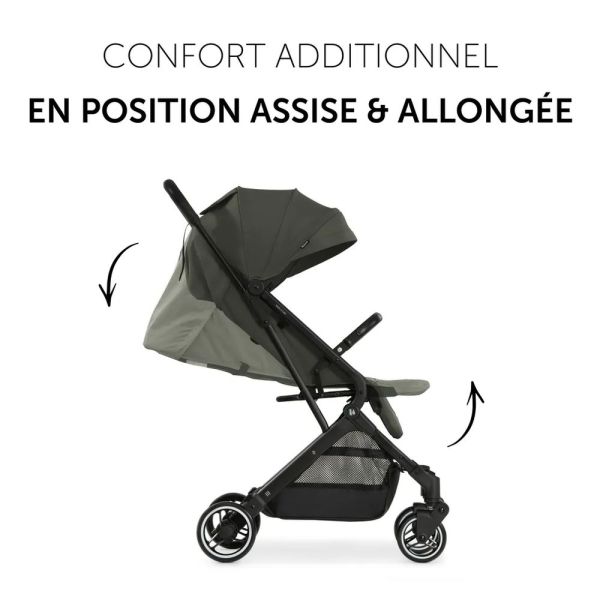 Pack Duo Poussette compacte Travel N Care Olive + Siège auto Drive N Care avec adaptateurs