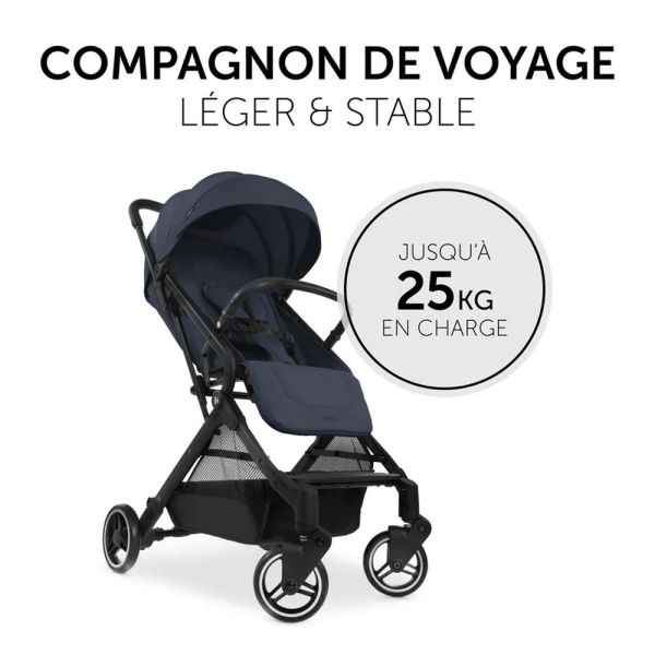 Pack Duo Poussette compacte Travel N Care Navy Blue + Siège auto Drive N Care avec adaptateurs