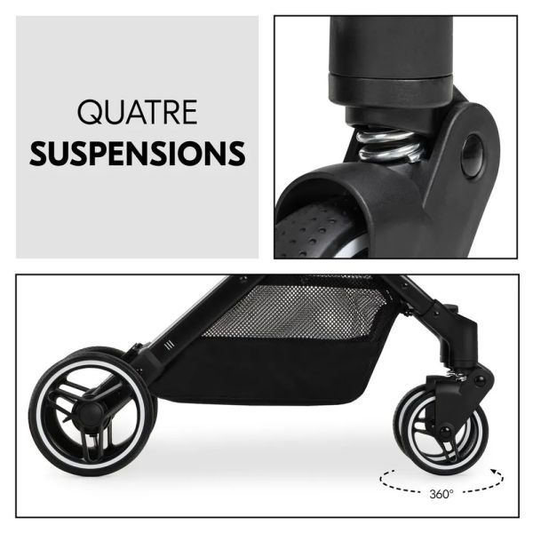 Pack Duo Poussette compacte Travel N Care Green Beige + Siège auto Drive N Care avec adaptateurs