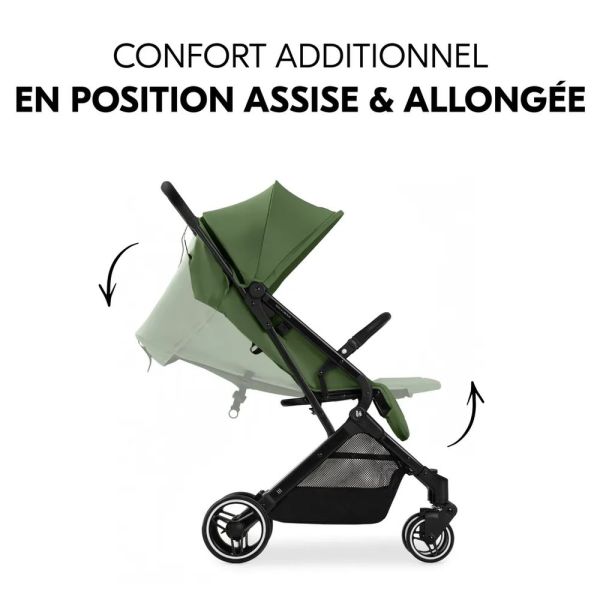 Pack Duo Poussette compacte Travel N Care Green Beige + Siège auto Drive N Care avec adaptateurs