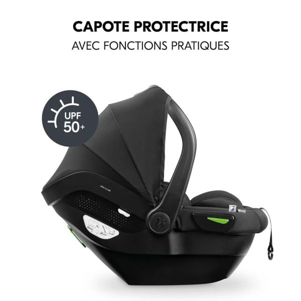 Pack Duo Poussette compacte Travel N Care Green Beige + Siège auto Drive N Care avec adaptateurs